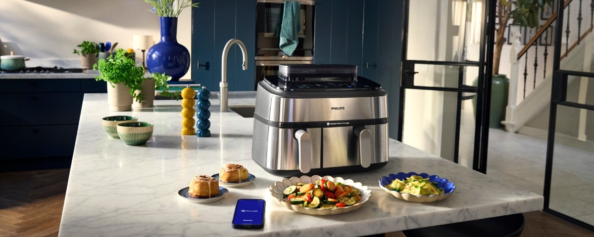 Family enjoying fries